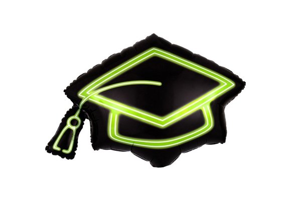 Neon Graduate Cap - 58cm x 56cm - Anagram