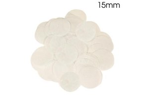 Confetti 15mm - White - 14gr Vlamwerend