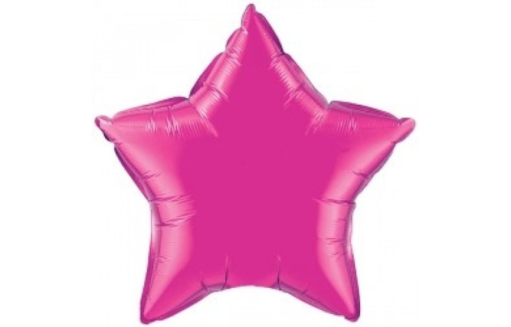Star - Magenta - 4 inch - 5 stuks - Qualatex