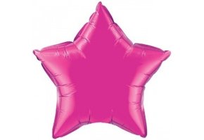 Star - Magenta - 4 inch - 5 stuks - Qualatex