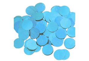 Confetti 15mm - Metallic Light Blue - 100gr