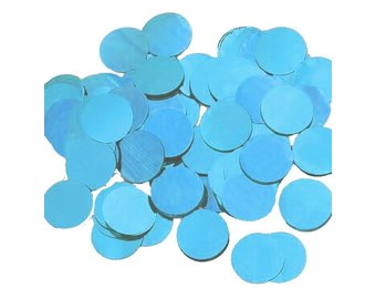 Confetti 15mm - Metallic Light Blue - 100gr