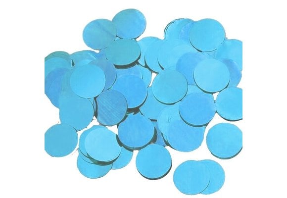 Confetti 15mm - Metallic Light Blue - 100gr