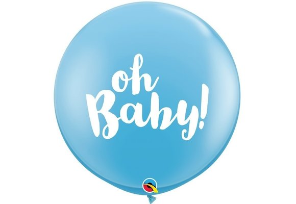 Qualatex 36 inch - Oh Baby! - Pale Blue - 2 Stuks