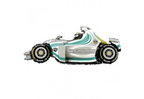 Formule 1 Auto - Grey - 34 inch - Grabo