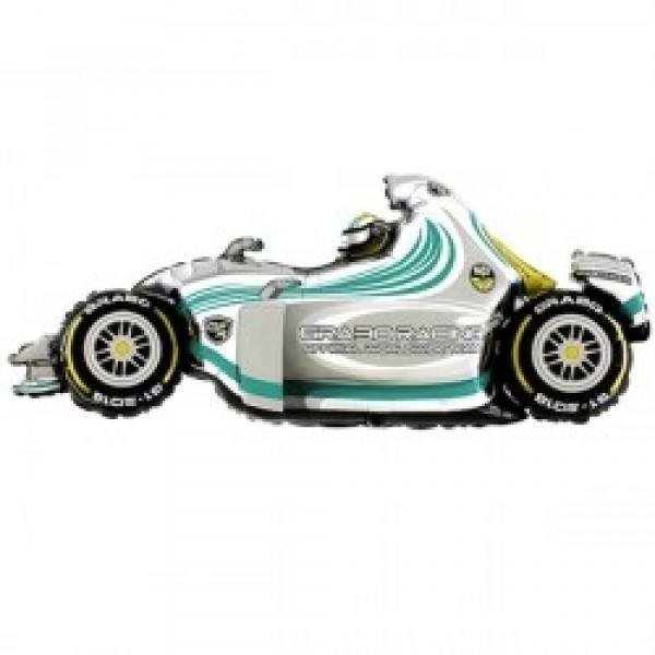 Formule 1 Auto - Grey - 34 inch - Grabo