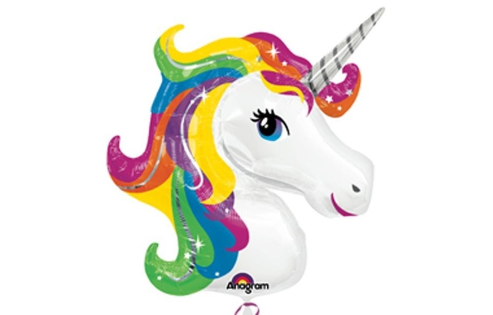 Unicorn Head Rainbow - 83 cm x 73 cm - Anagram