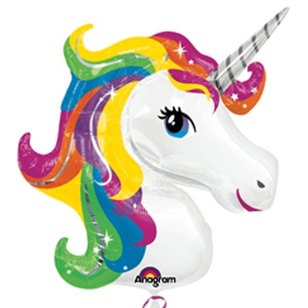 Unicorn Head Rainbow - 83 cm x 73 cm - Anagram