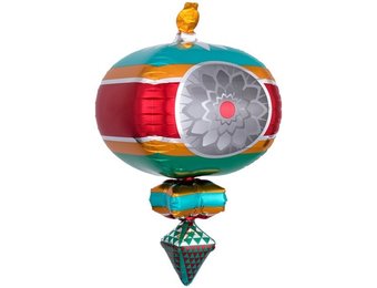 Christmas RETRO Ornament - Green & Red - A33x58cm