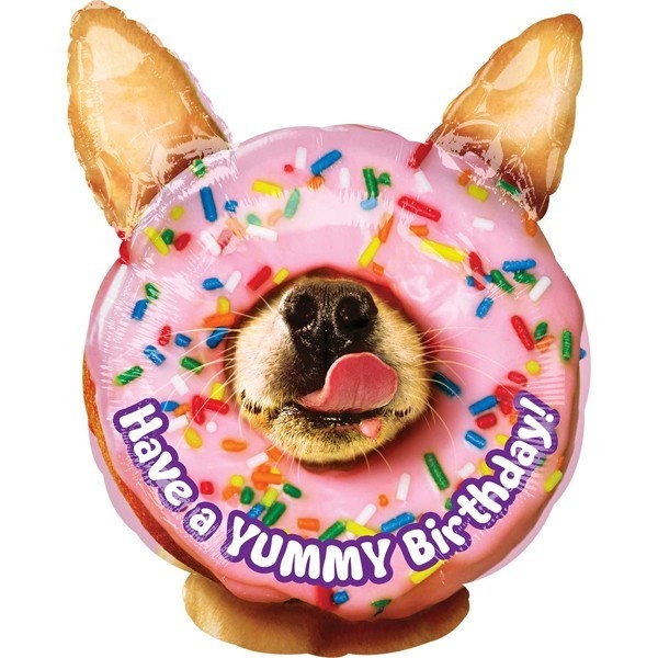 Yummy Birthday Donut Junior Shape - A35 x 45cm - SALE