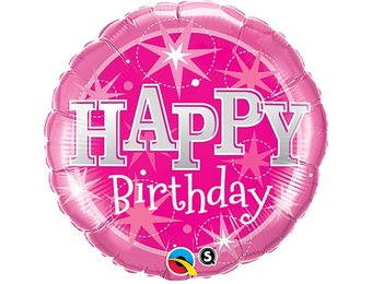 Birthday Sparkle Pink - Q36"/91cm