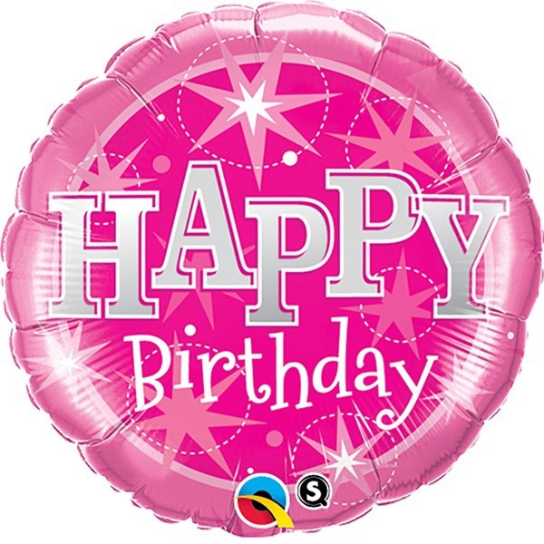 Birthday Sparkle Pink - Q36"/91cm
