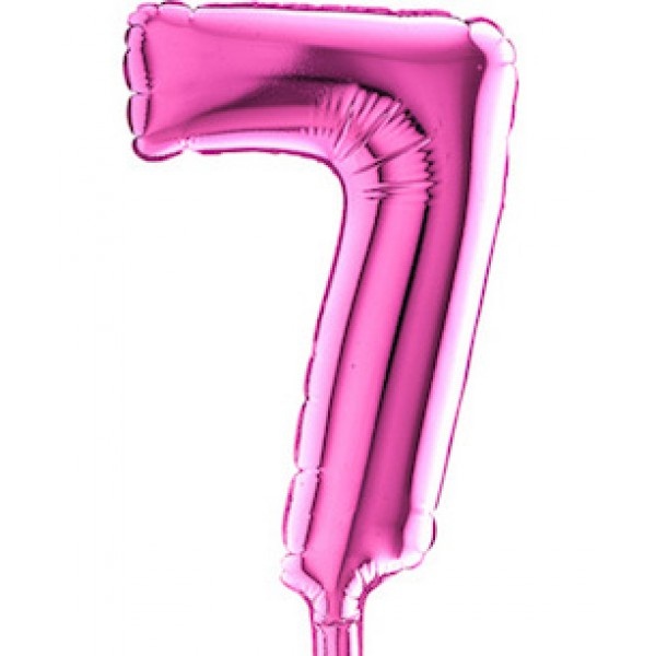 Cijfer MICRO Fuchsia 7" - 7 - 5 stuks