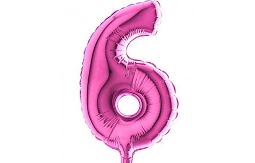 Cijfer MICRO Fuchsia 7" - 6 - 6 stuks