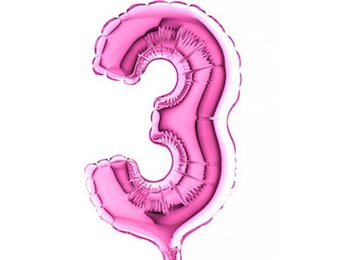 Cijfer MICRO Fuchsia 7" - 3 - 2 stuks