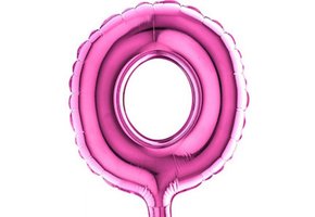 Cijfer Micro Fuchsia -  0 - 7" - 5 stuks