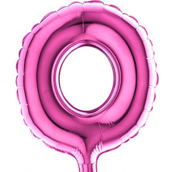 Cijfer Micro Fuchsia -  0 - 7" - 5 stuks