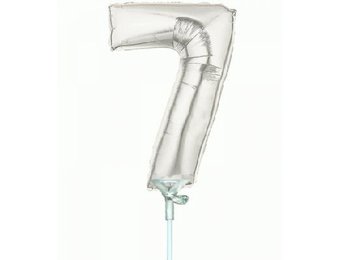 Cijfer 7 - Silver - 7 inch - 10 ct