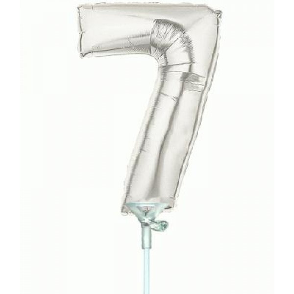 Cijfer 7 - Silver - 7 inch - 10 stuks