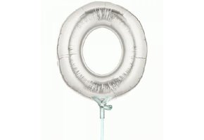 Cijfer 0 - Silver - 7 inch - 10 ct