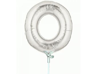 Cijfer 0 - Silver - 7 inch - 10 ct