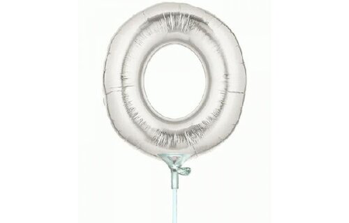 Cijfer 0 - Silver - 7 inch - 10 ct
