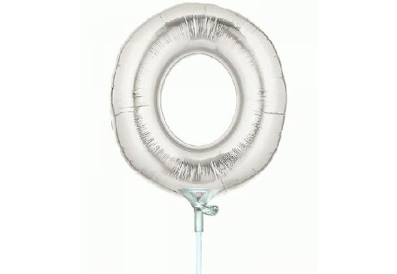 Cijfer 0 - Silver - 7 inch - 10 stuks