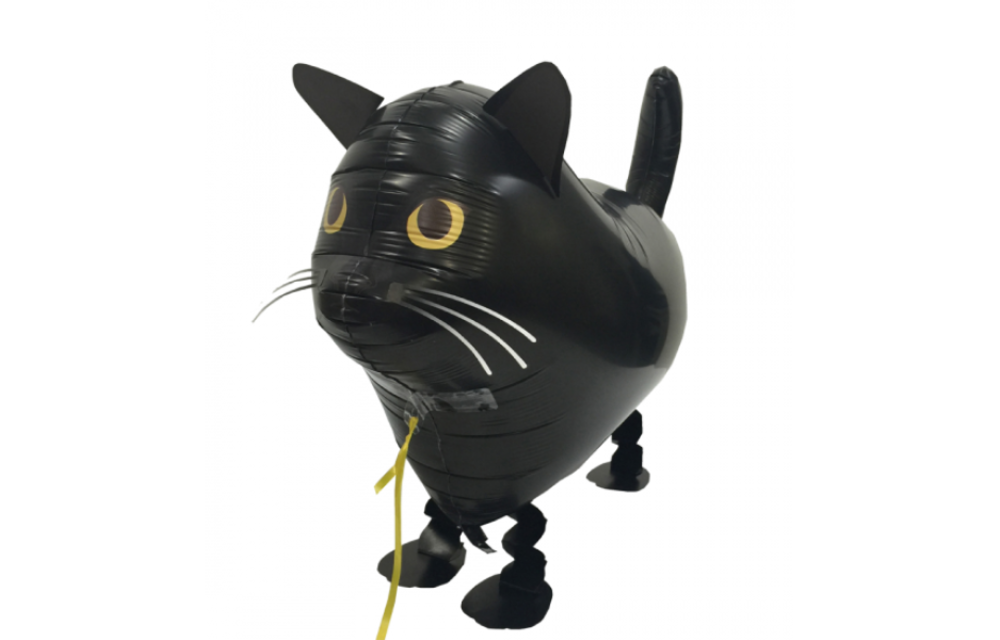 Walkie Kat Zwart - 57cm