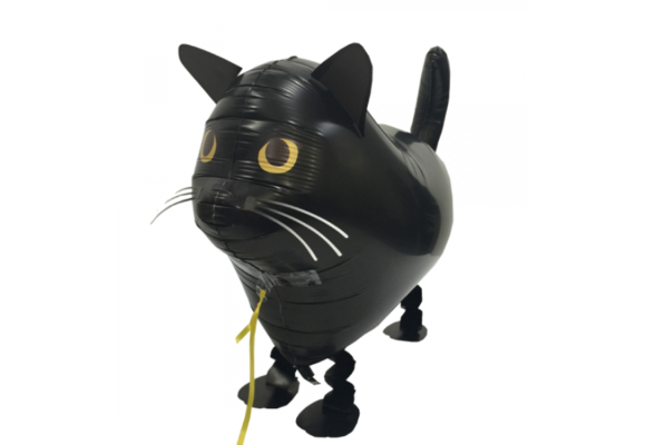 Walkie Kat Zwart - 57cm