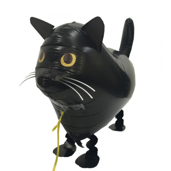 Walkie Kat Zwart - 57cm