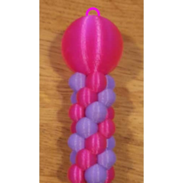 3D - Sleutelhanger Ballonpilaar - 7 cm