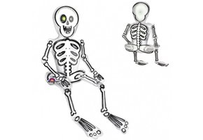 SALE > Sitting - Skeleton Multi Balloon - 45cm x 66cm - Anagram