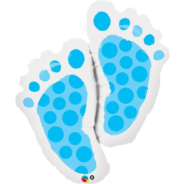 Baby Feet Blue - Q35"/89cm