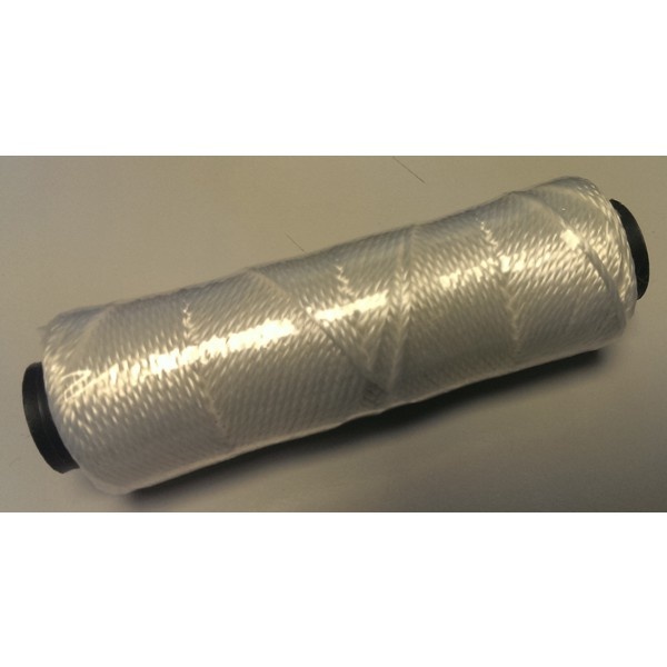 Touw voor ballonnen (polyester) - wit 1,5 mm x 50 meter