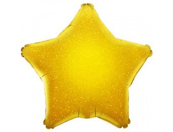 Star - Glittering Holographic Gold - 19 inch - Oaktree