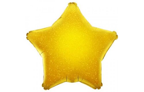Star - Glittering Holographic Gold - 19 inch - Oaktree