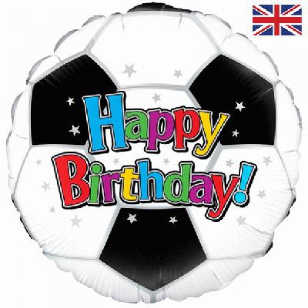 Happy Birthday Voetbal / Soccerball - O45cm