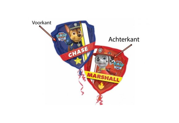 Paw Patrol - Shield Blue/Red - 63cm x 68cm - Anagram