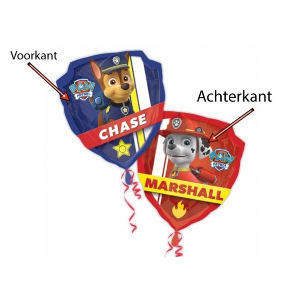 Paw Patrol - Shield Blue/Red - 63cm x 68cm - Anagram