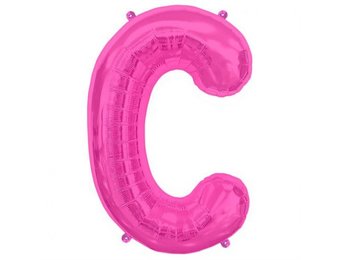 Letter Mini Magenta - C - 16"/40cm zelfsluitend