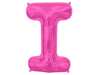 Letter Mini Magenta - I - 16"/40cm zelfsluitend