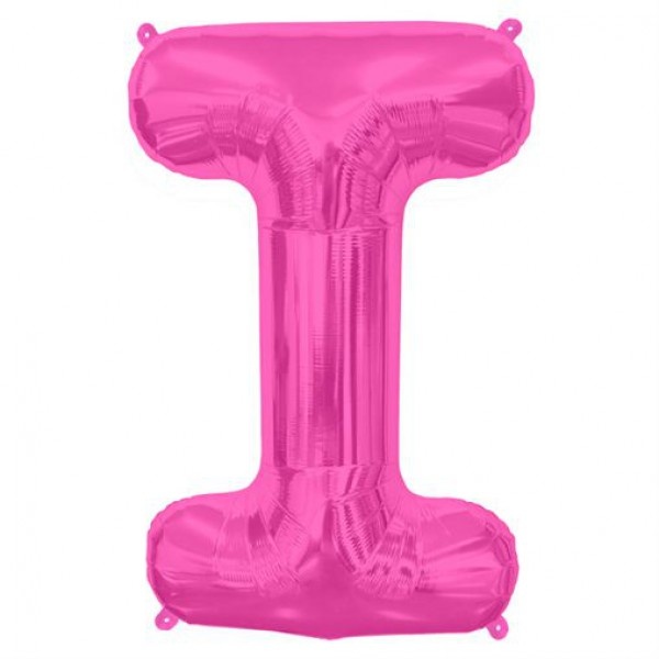 Letter Mini Magenta - I - 16"/40cm zelfsluitend