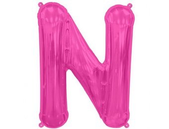 SALE> Letter Mini Magenta - N - 16"/40cm zelfsluitend