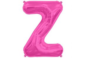 SALE> Letter Mini Magenta - Z - 16"/40cm zelfsluitend