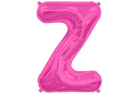 SALE> Letter Mini Magenta - Z - 16"/40cm zelfsluitend