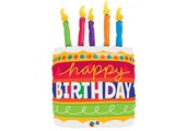 SALE > Birthday - Cake & Candles - 35 inch - Qualatex