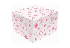 DOOS - Pink print - voor 18" Folie ballon-10 stuks-AFHALEN
