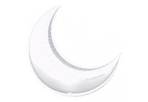 Crescent Moon - Silver  A35"/89 cm