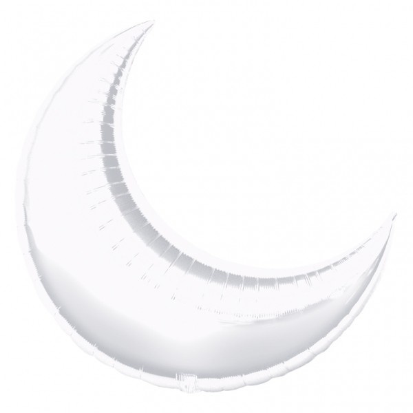 Crescent Moon - Silver  A35"/89 cm