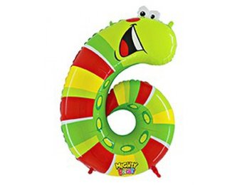 SALE > Zooloons - Cijfer 6 Caterpillar - B40"/102cm